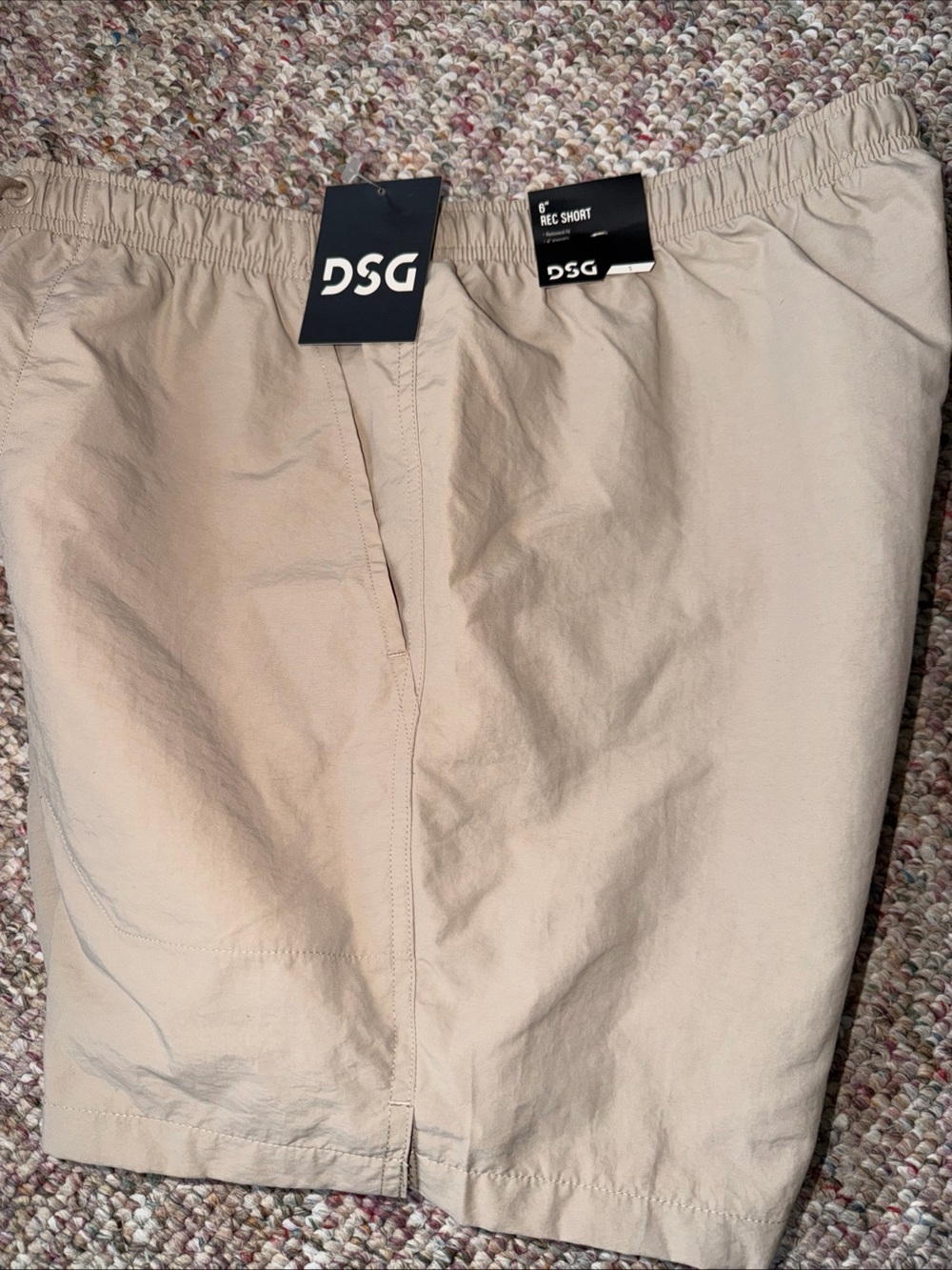 DSG Khaki/Tan 6" Rec Athletic Shorts